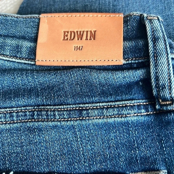 NWT Edwin Pixie 9” Mid Rise Skinny Jeans Color Nevermind Size 34 Anthropology - Picture 12 of 16